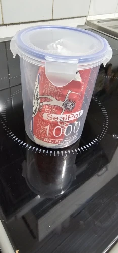 4Pcs Sealed Storage Box Transparent Kitchen Food Grain Organizer Storage Tank Plastic Large capacity Moisture-proof Sealed Jars photo review