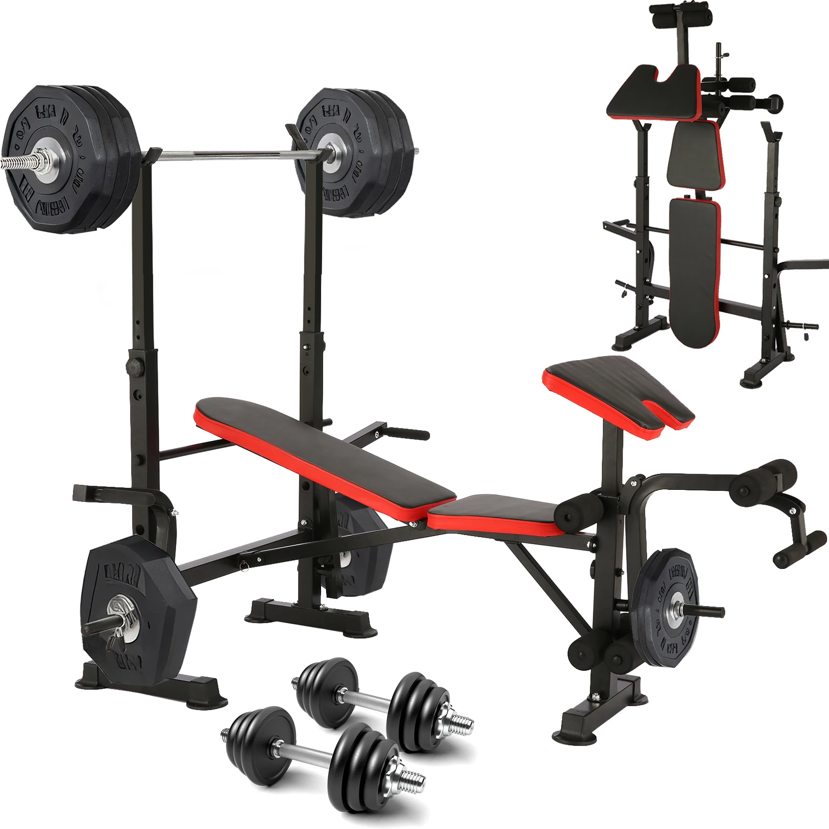 6-in-1 Adjustable Weight Bench Set 1