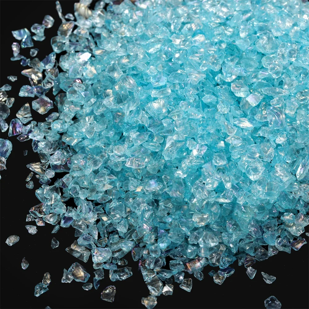 Gravier En Verre Haute Brillance - Diamètre 3-6 Mm - 350 G - Pour Déco Vase, Jardin, Aquarium, Artisanat