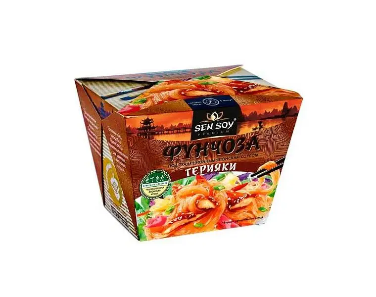 Упаковка 12 штук Вермишель SEN SOY фунчоза