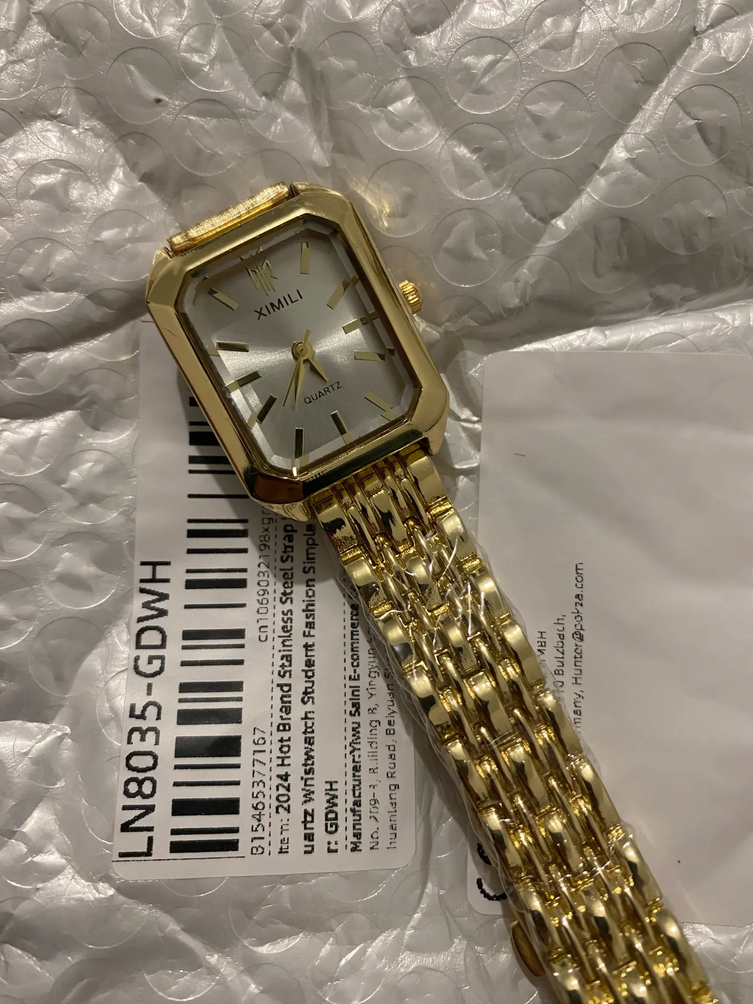 Women's 32mm Square Quartz Watch photo review