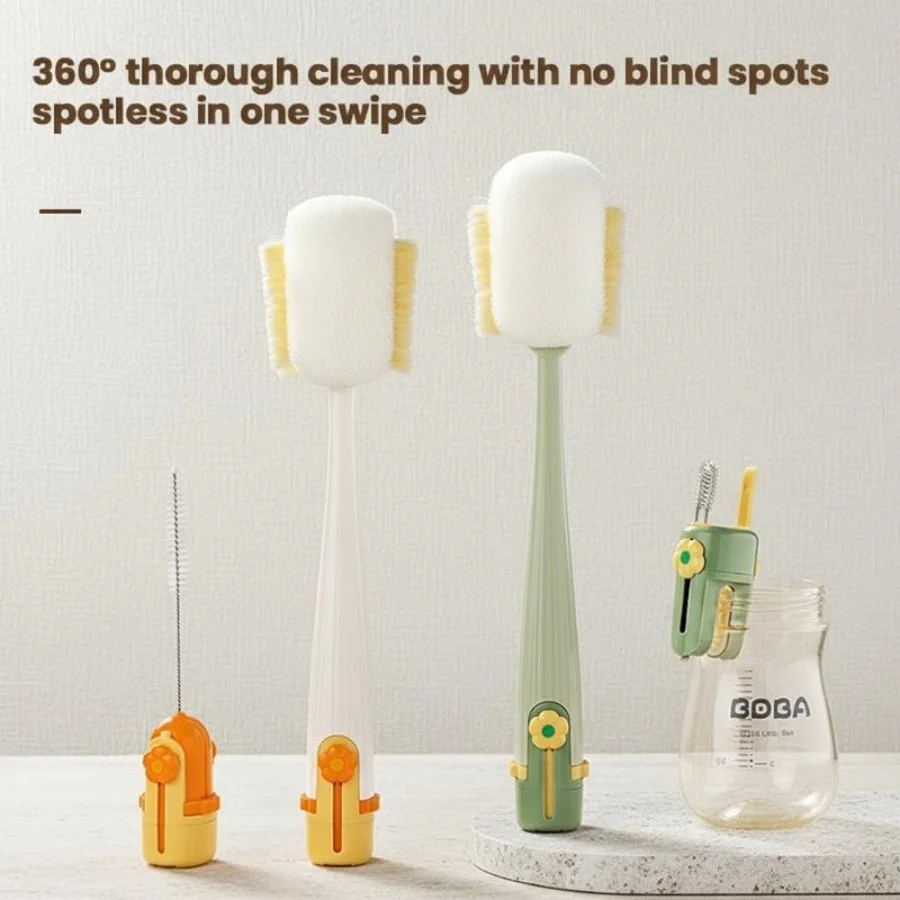 5-in-1cup Washing Tool for Household Use Multifunctional Cup Brush Water Cup Thermos Cup Brush Milk Bottle Cleaning Sponge Brush 3