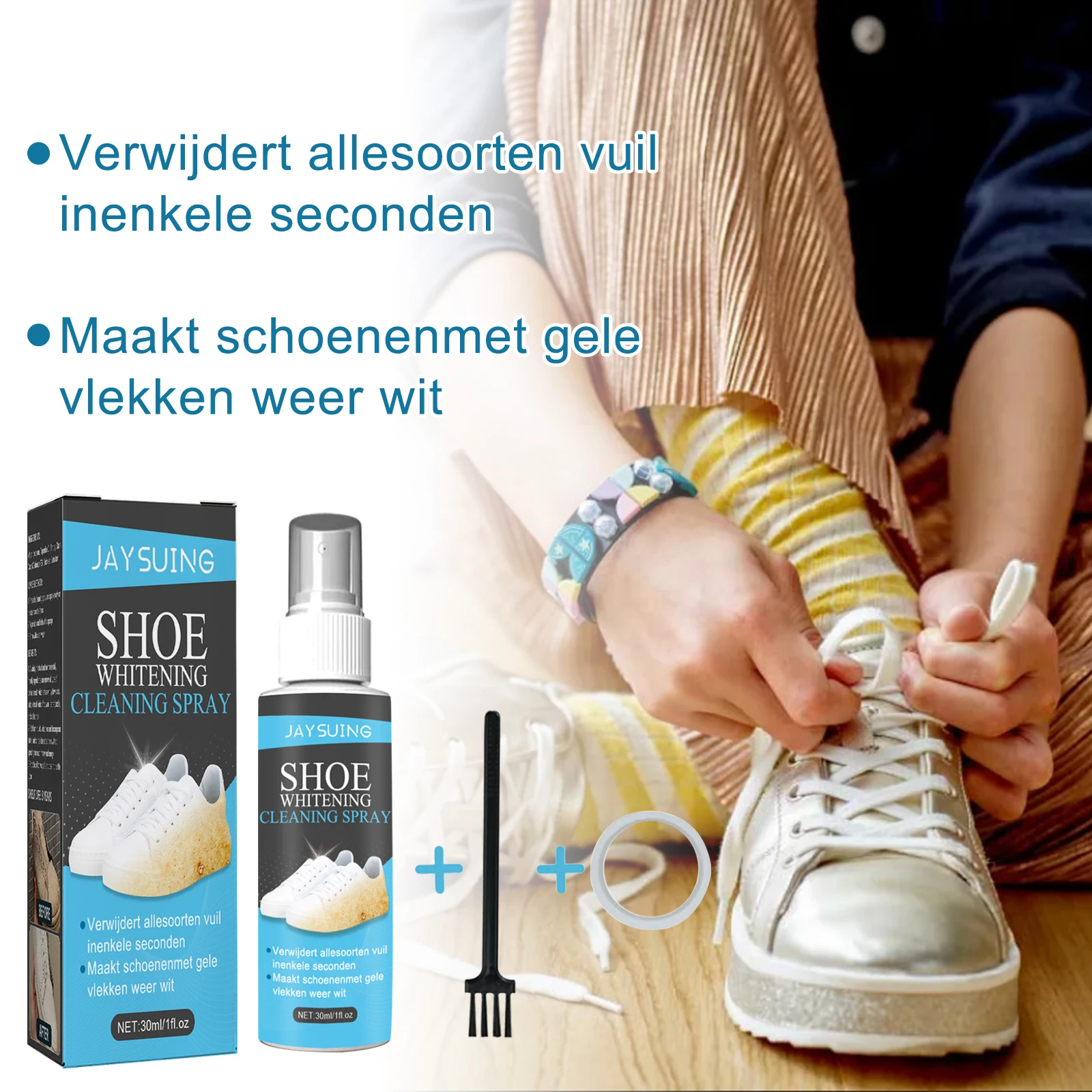 White Shoe Cleaner Gel Polish Sneaker Whitening Spray