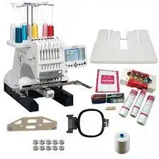 

HOT DEAL Janome MB-7 MB7 7 Needle Embroidery Machine Plus Deluxe Bonus Kit