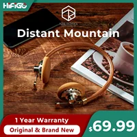 ROSESELSA Distant Mountain Headphone 40mm Diaphragm Driver Wired Classic Retro HIFI Headset Coaxial CNC Lambskin Headband 1