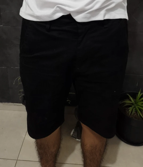 100% Cotton Solid Shorts for Men photo review