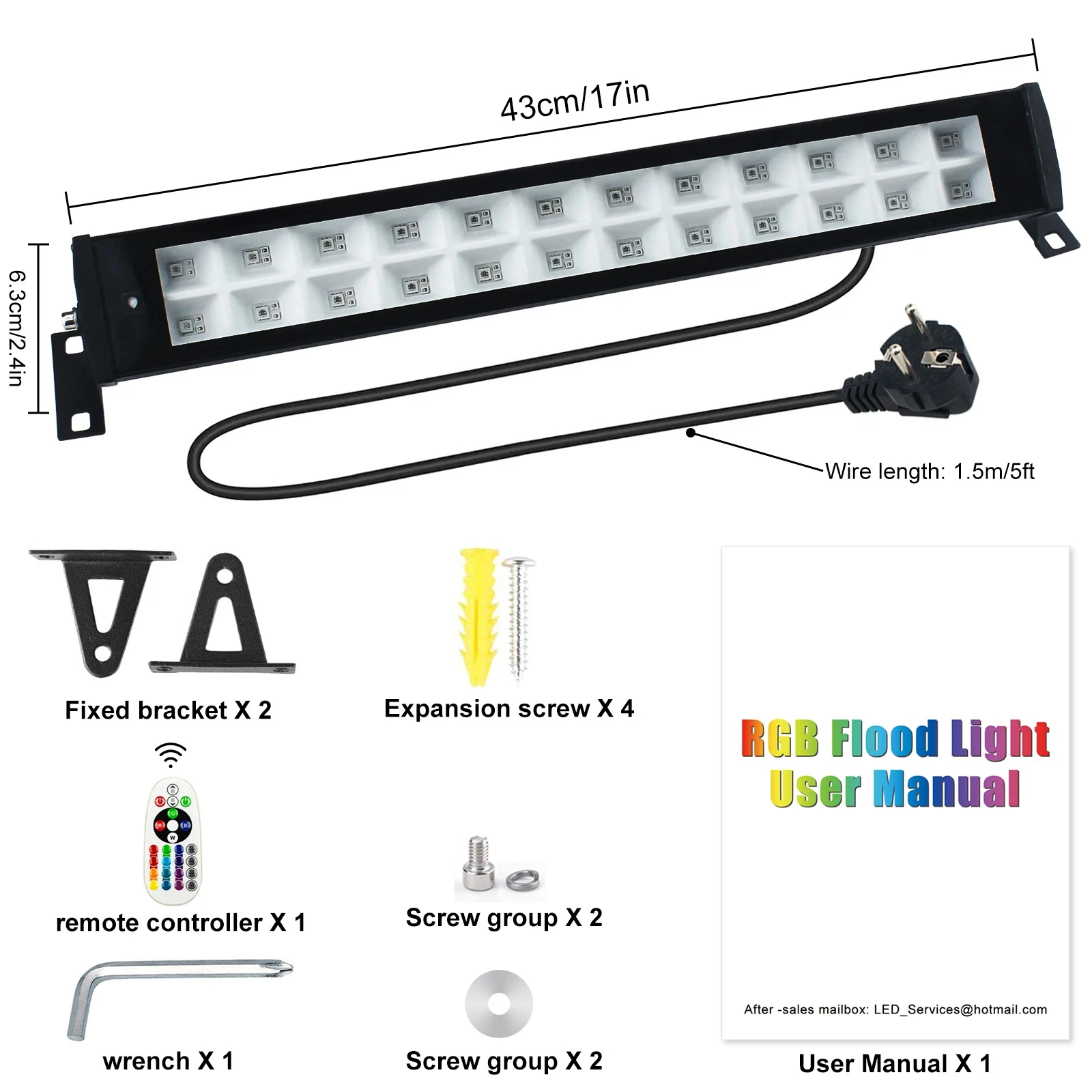 UV+RGB Lights 50W,Color Changing Lights,Black Light for Glow Party,RGB Flood Light,with Switch and Remote,for Garden Lighting