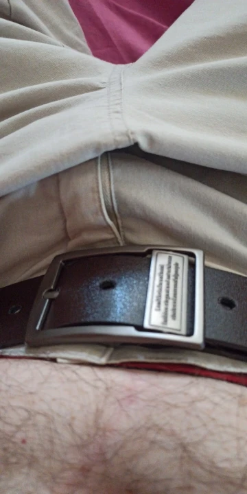 MIDNIGHT SOVEREIGN™ – Black Buckle Genuine Leather Belt photo review