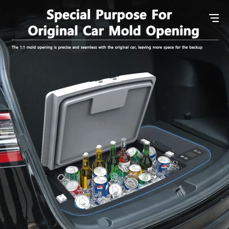 Auto Kühlschrank App-Steuerung 35 Liter für Tesla Modell y 12 Volt tragbare  Kompressor Gefrier schrank Kühler Kühlschrank Outdoor-Reise Camping -  AliExpress