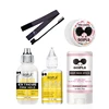 GOIPLE Waterproof Lace Wig Glue Kumquat Scent Slick Broken Back Hair Pomade Edge Control Gel Remover and Elastic Band Brush 6pcs 1
