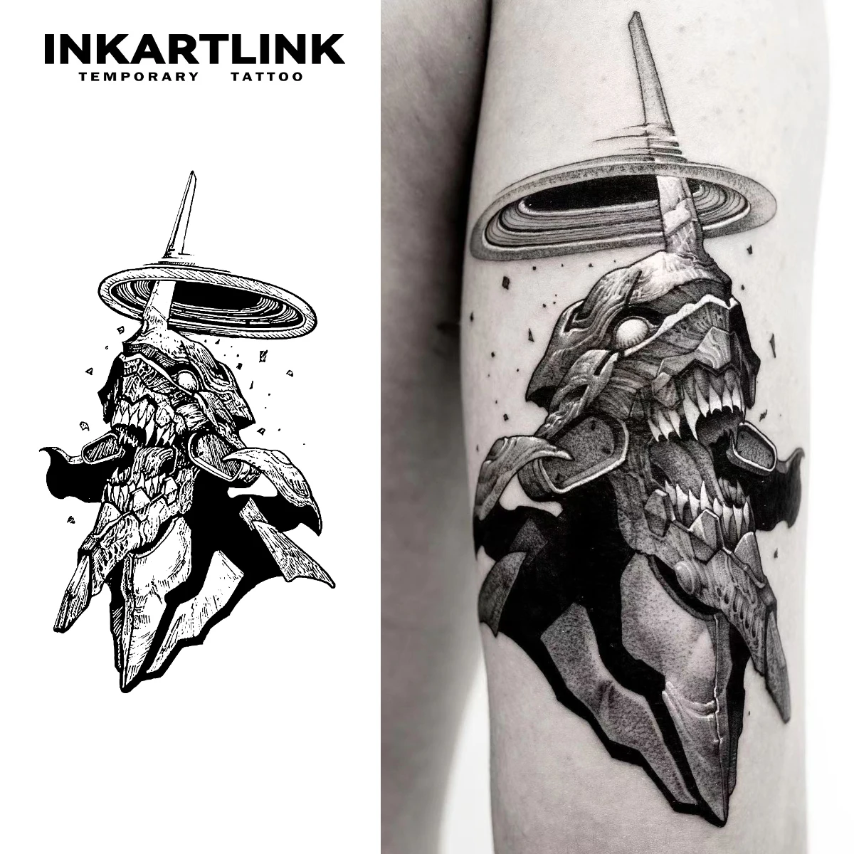 片角モンスター一時的なタトゥーステッカー、防水マジックタトゥー、15