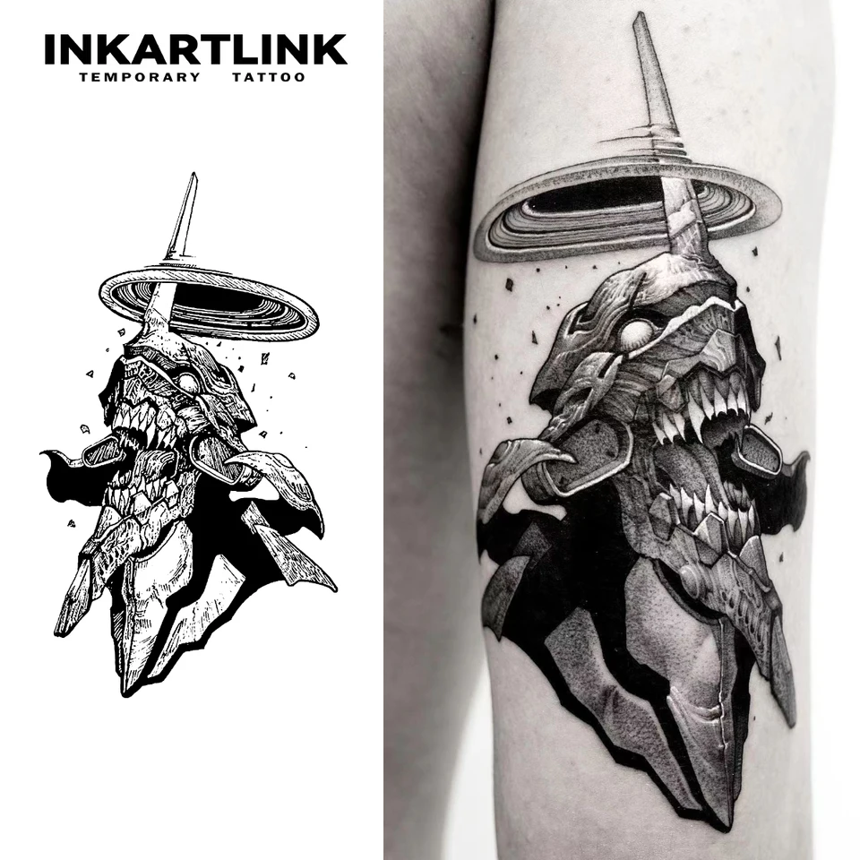 片角モンスター一時的なタトゥーステッカー、防水マジックタトゥー、15