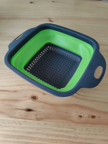 2022 Foldable Vegetable Washing Basket Vegetable Fruit Filter Portable Colander Collapsible Drainer Kitchen Accessories Gadgets photo review