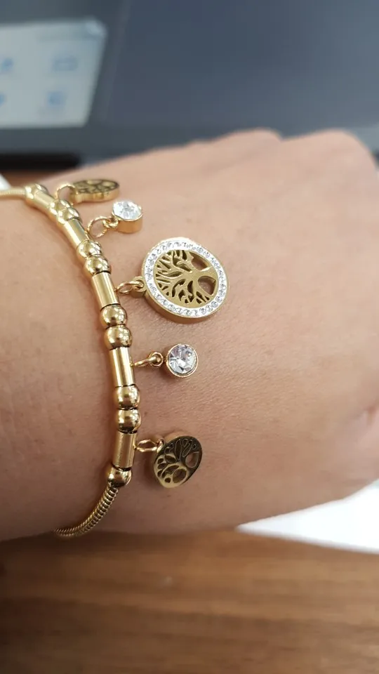 Tree of Life Bracelet | Elegant Gold Charm Design photo review