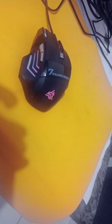 Mouse gamer para jogo computador 3200dpi com LED laser X7 USB Botões Profissional photo review