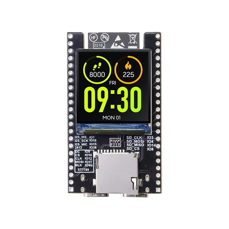 Core Board com 1.3 Polegadas Ips Display Módulo Esp32 Devkit com Display Ips Módulo Mcu Wifi e Bluetooth 240x240 Insolução Esp32-s3 - Imagem 6
