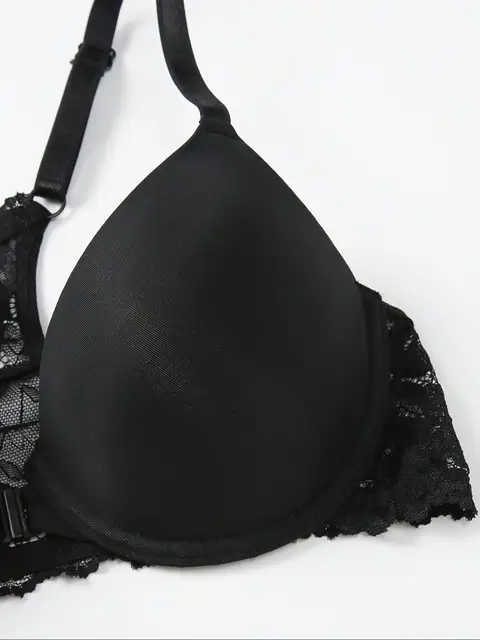 Front button sexy deep v bra for women, lace beautiful back underwear, push-up, comfortable, beautiful, intimate bra for women - Image 6