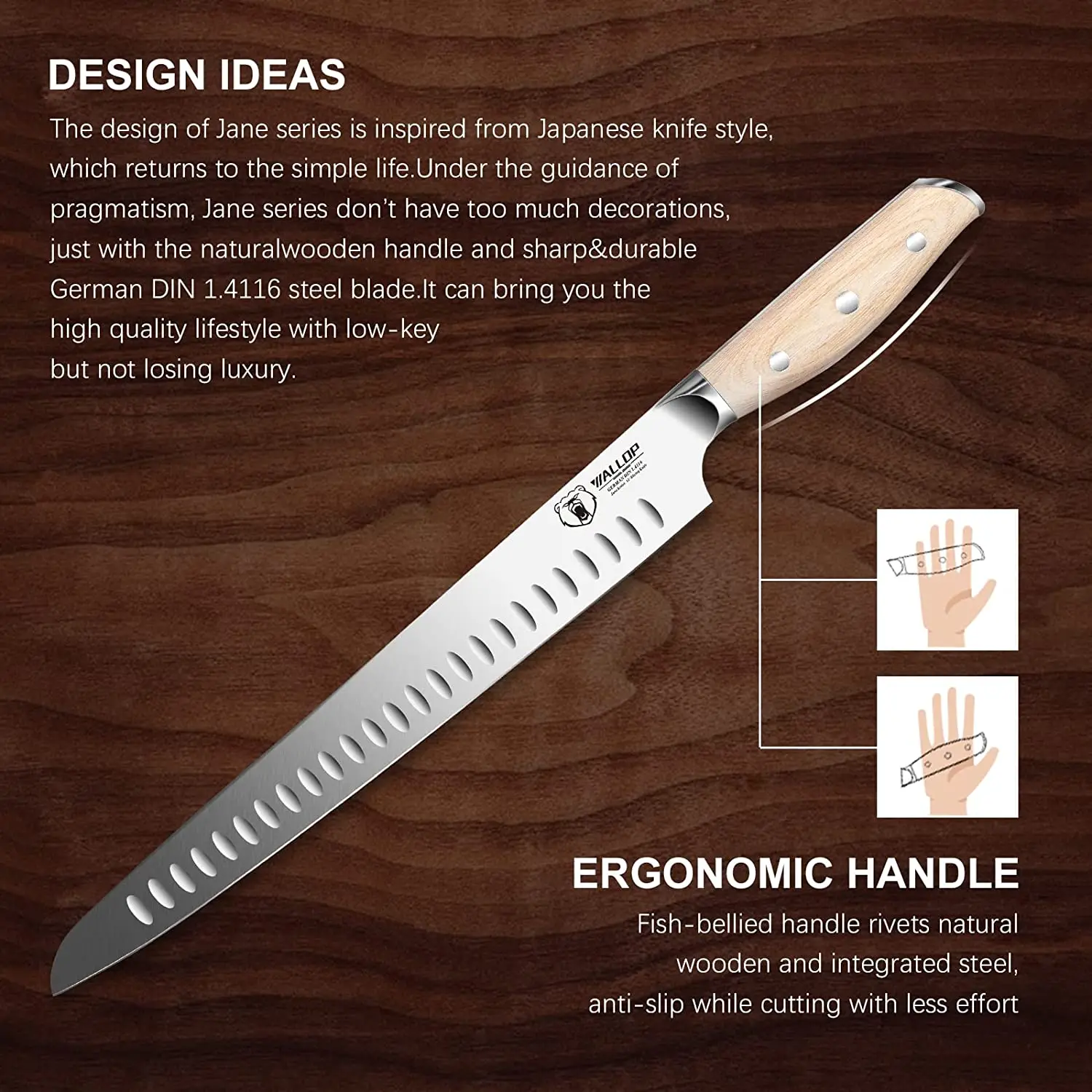 High Carbon Steel sashimi knife Slicing Carving Knife Hand Forged Brisket  Knife Ultra Sharp Meat Slicer Ham Knife Slicing Meats - AliExpress