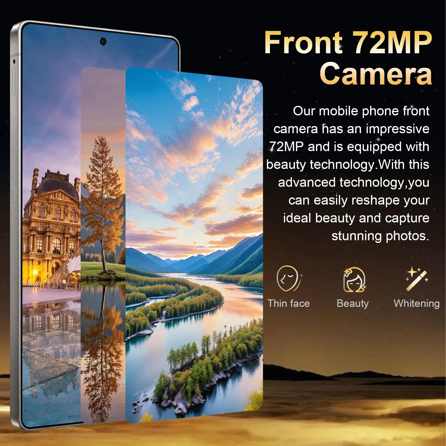 2026 Global Version 5G phone Android 6.9 Inch 16GB + 1TB telephone 72MP 108MP Android 14 Dual SIM Dual Standby
