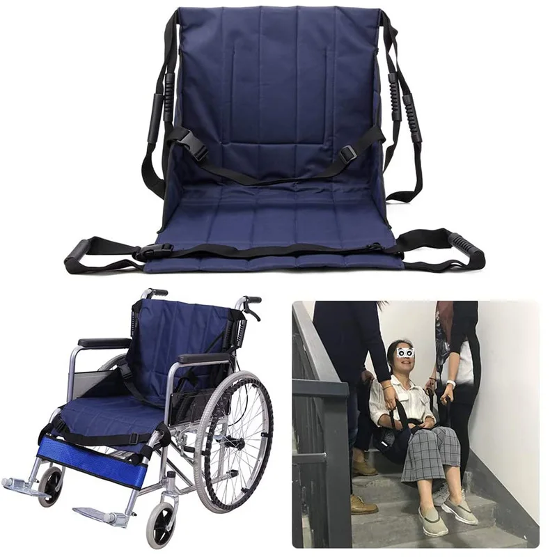 Patient Transfer Sling Seat Pad Medical Mobility Emergency Wheelchair Transport Belt Nursing Belts for Elder Disabled 3