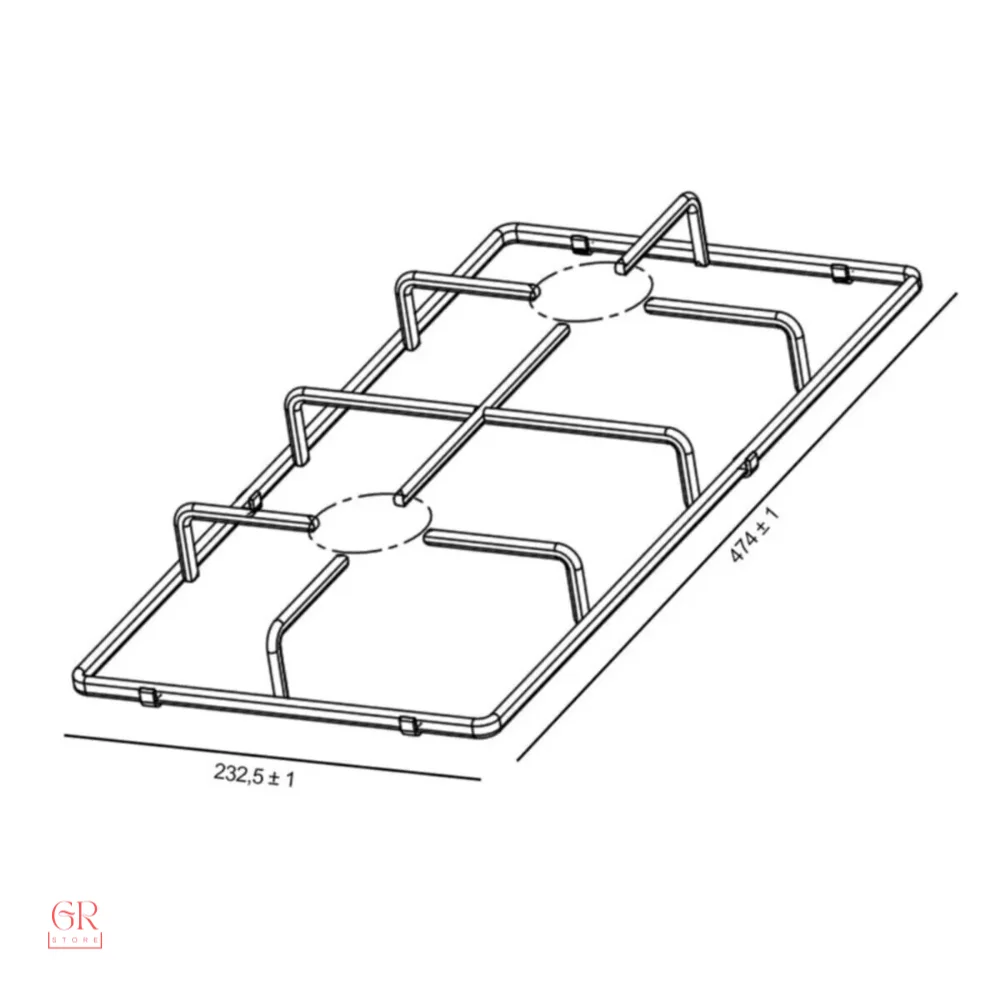 Built-in Stove Grill For Ar&ccedil;elik / Altus / Beko-47.5 Cm X 23.2 Cm
