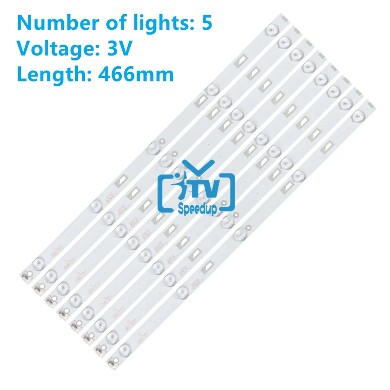 

8pcs LED backlight lamp kit 5 lamp for Toshiba 4C-LB480T-HR1 48HR332M05A0 48D15005 48L25EBC 48L26CMC 48L2600C 48L2500C