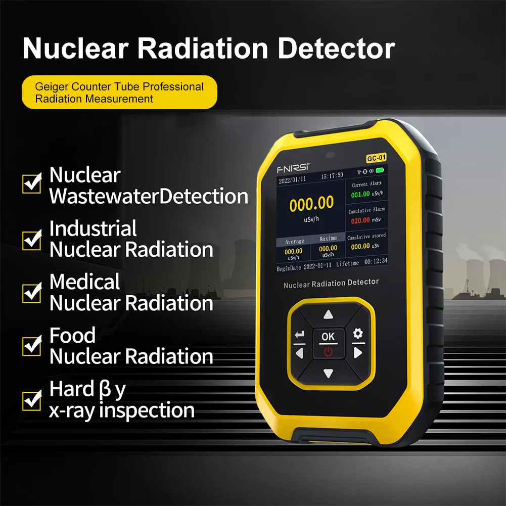 Contatore Geiger Portatile Rilevatore Di Radiazioni Nucleari Contatore Geiger Dosaggio Professionale Raggi X Beta Gamma Strumenti Di Rilevamento