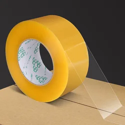 Durable Clear and Yellow-Brown Packing Tape - 250M (Packaging tape)