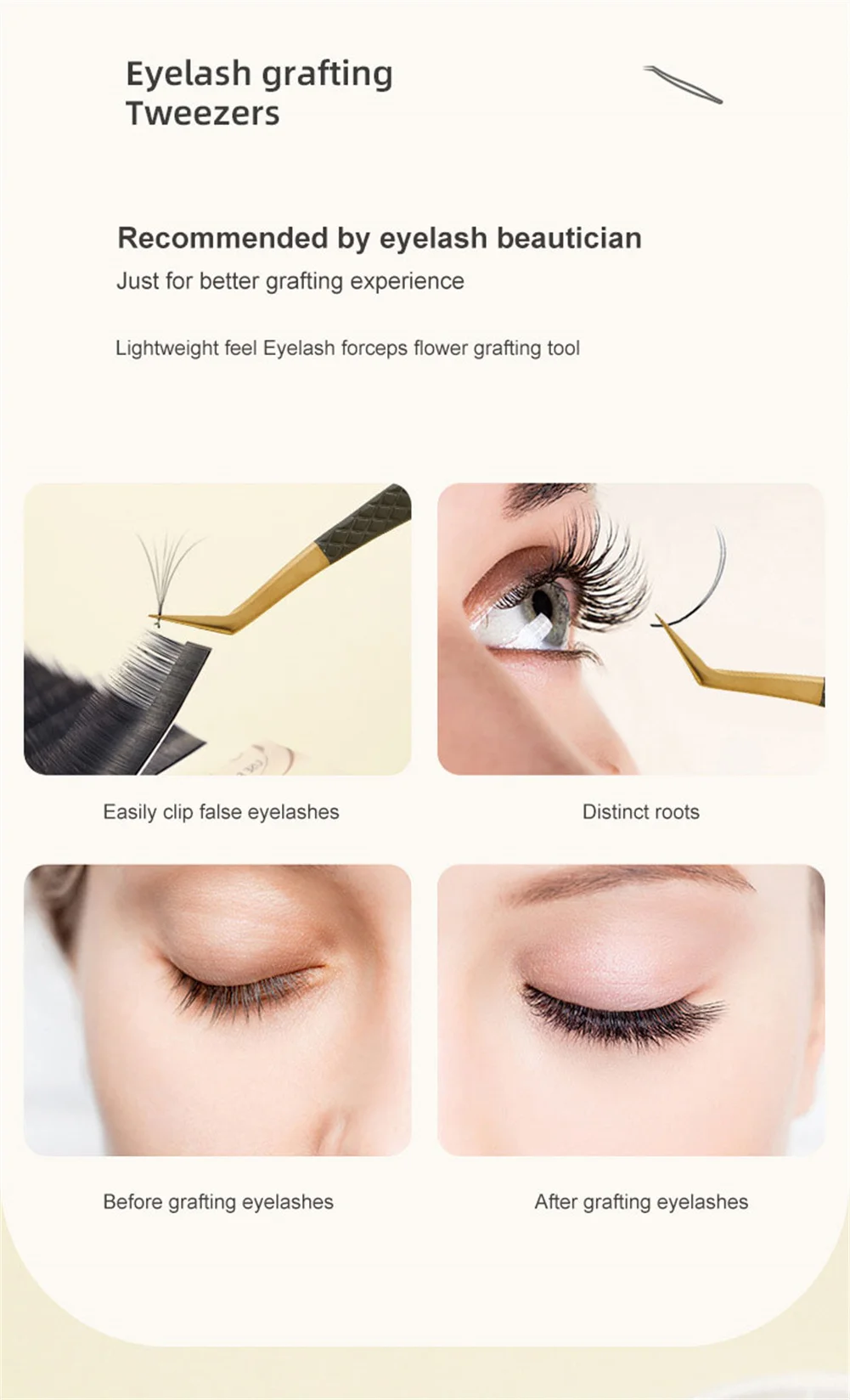 False Eyelash Tweezers For Fake Eyelashes Extensions Individual Curved Strip Lashes Eyebrow Hair Clip Tongs Nail Art Makeup Tool