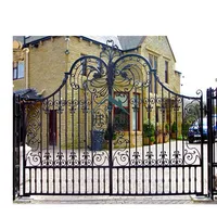 Villa Garden Driveway Wrought Iron Gates Design For Home China Manufacturers Suppliers 2