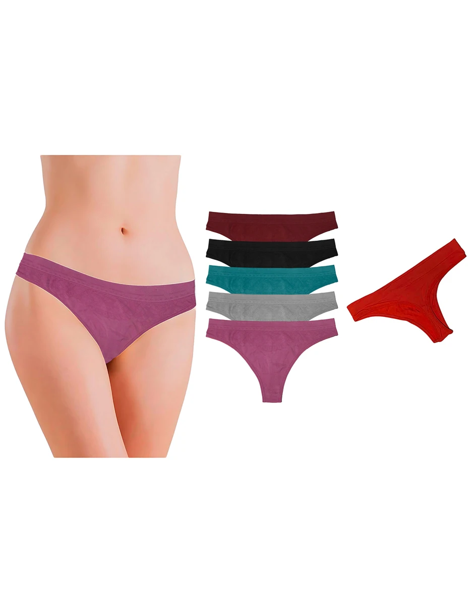 Pack con 6 Tangas Tatys Fashion Pack Incluye 6 Colores Diferentes