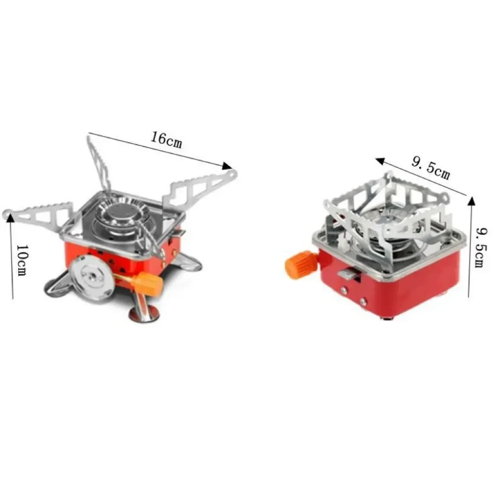 Outdoor Portable Folding Gas Stove Mini Square For Camping Cooking Travel Hiking