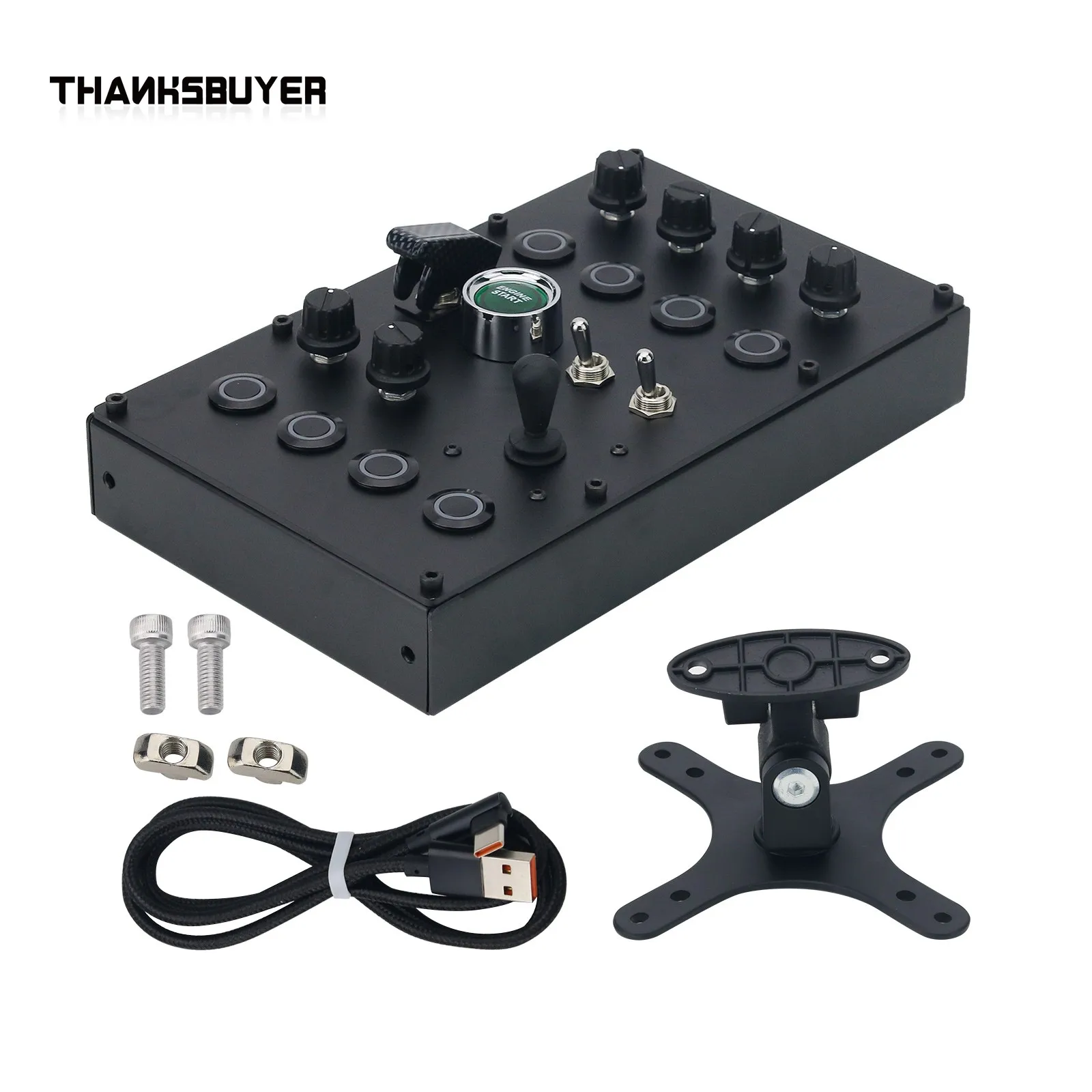 Simdt Padbox Sim Racing Control Box Car Racing Control Box Per Fanatec Simmagic Thrustmaster Logitech