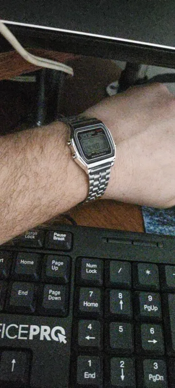 Retro Square Digital Watch for Women & Men - Rose Gold Silver photo review