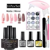 Limegirl Gel Nail Polish Kit With MINI LED Light Quick Nail Extension Kit Gel Varnish Soak Nail Polish Base Coat Tool Kit 1
