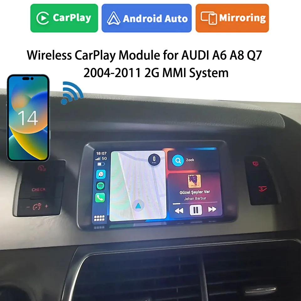 AccurateViewingRVCRearViewCameraCarInterfaceModuleforAUDI2G