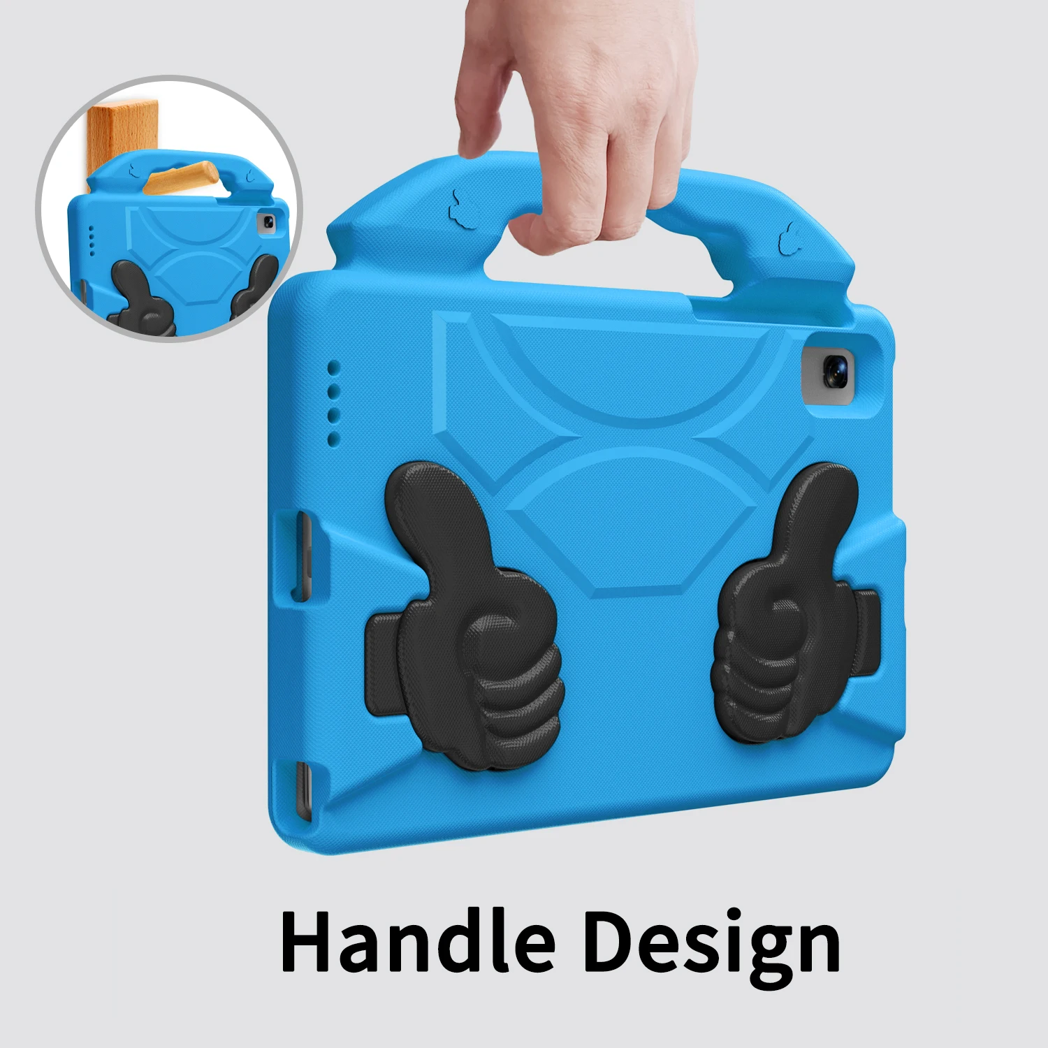 Shockproof Lightweight Tablet Case with Handle Stand, 10.4-inch