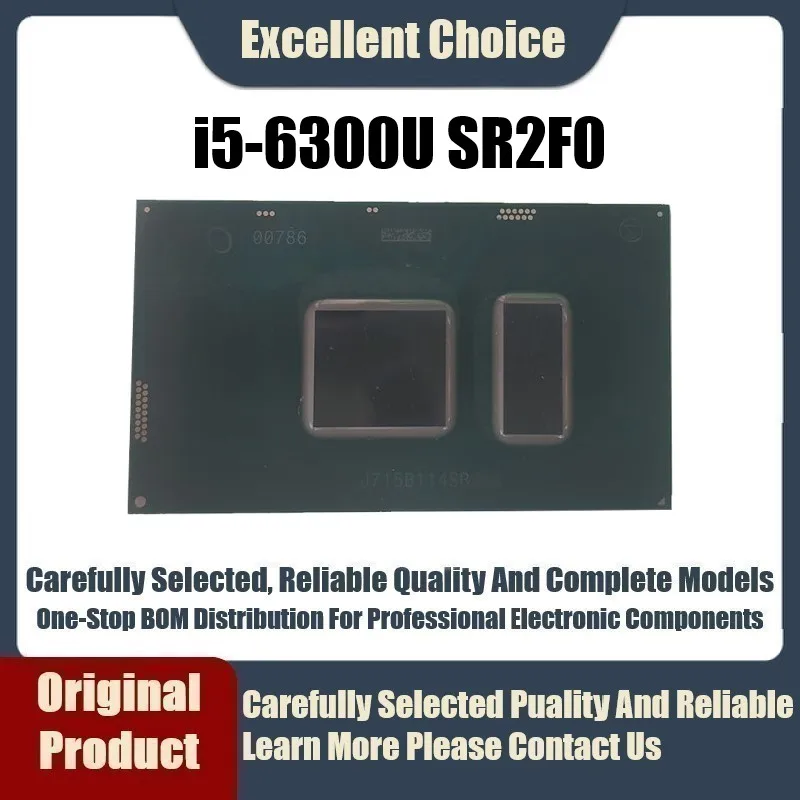 1 Pz/Lotto Originale Autentico I7-6600U Sr2F1 I7-6500U Sr2Ez I7-9750H Srf6U I5-6200U Sr2Ey I5-6300U Sr2F0 I5-9300H Srf6X Bga Cpu