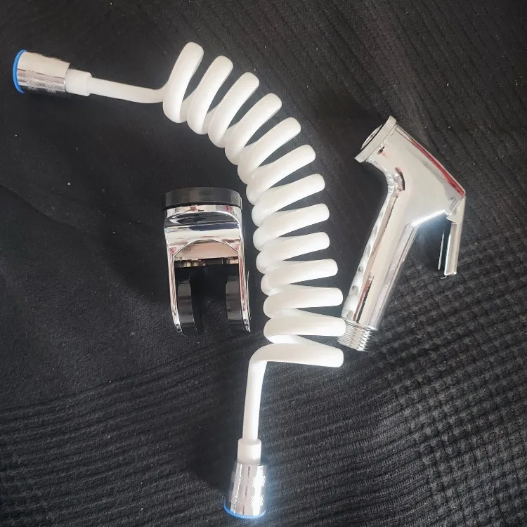 Stainless Steel Handheld Toilet Bidets Sprayer Set Wall Bracket Hand Bidet Faucet for Bathroom Toilet Shower Head Self Cleaning photo review