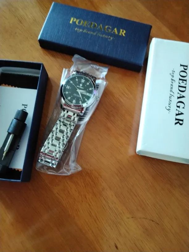 POEDAGAR Luxury Watch for Men photo review