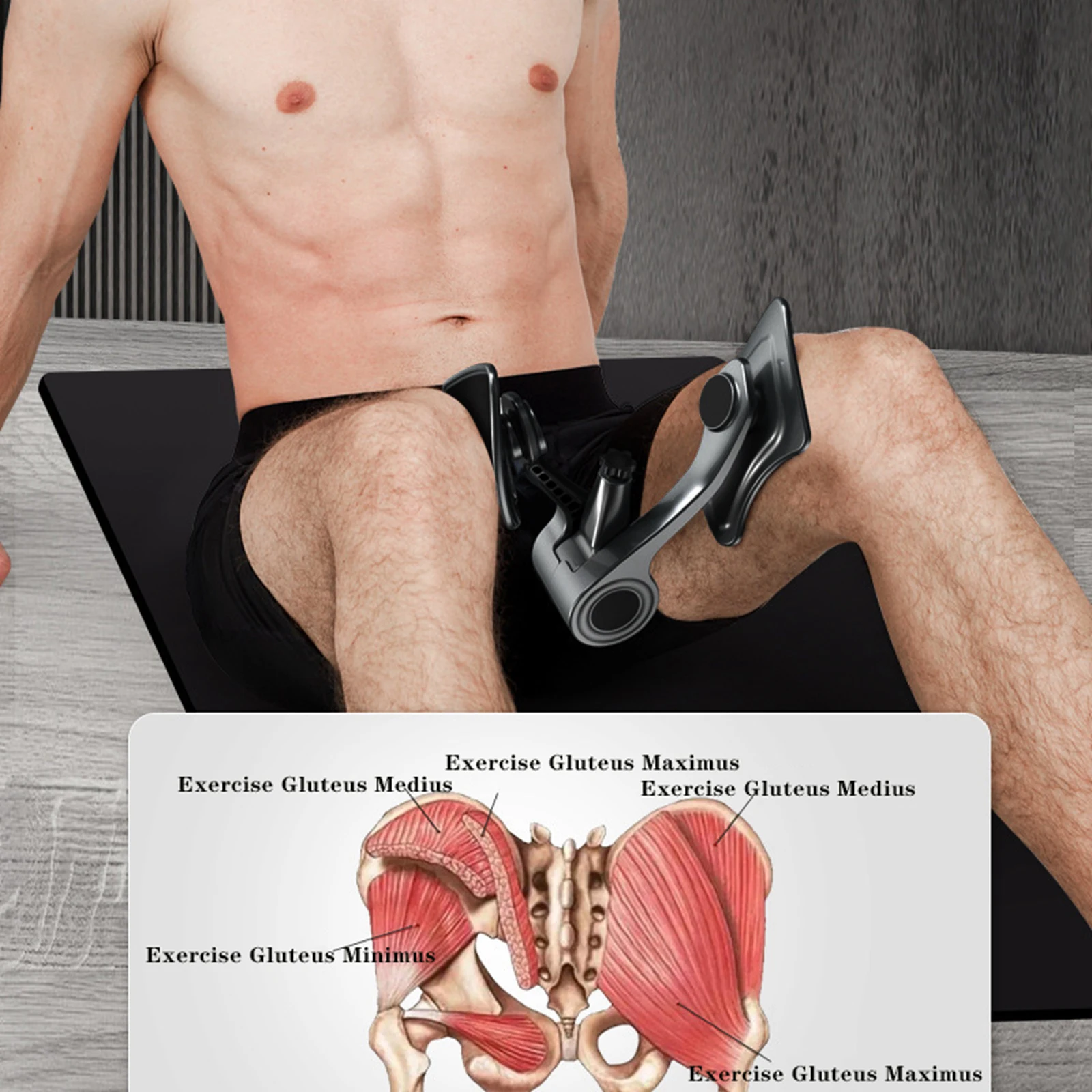 Kegel Fitness Equipment Thigh Exerciser Pelvis Pelvic Muscle Trainer Buttock Equipments for Men Floor Exerciser-Strengthen