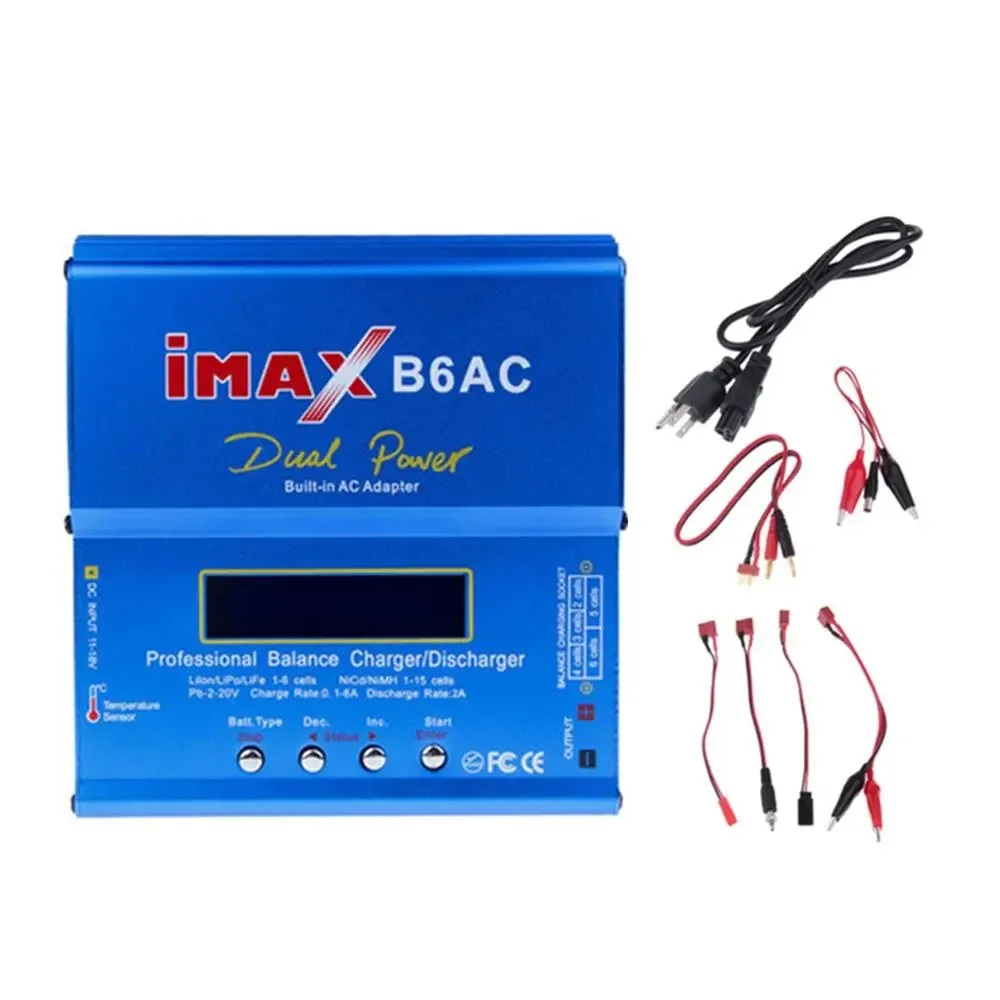Chargeur LiPo 80W 5A 1-6S NiMH RC avec écran LCD