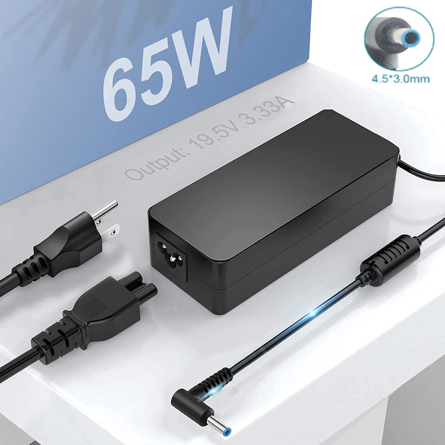 65W HP ENVY 17-ch1100nf Laptop Adaptateur CA Chargeur - Europe main image 1