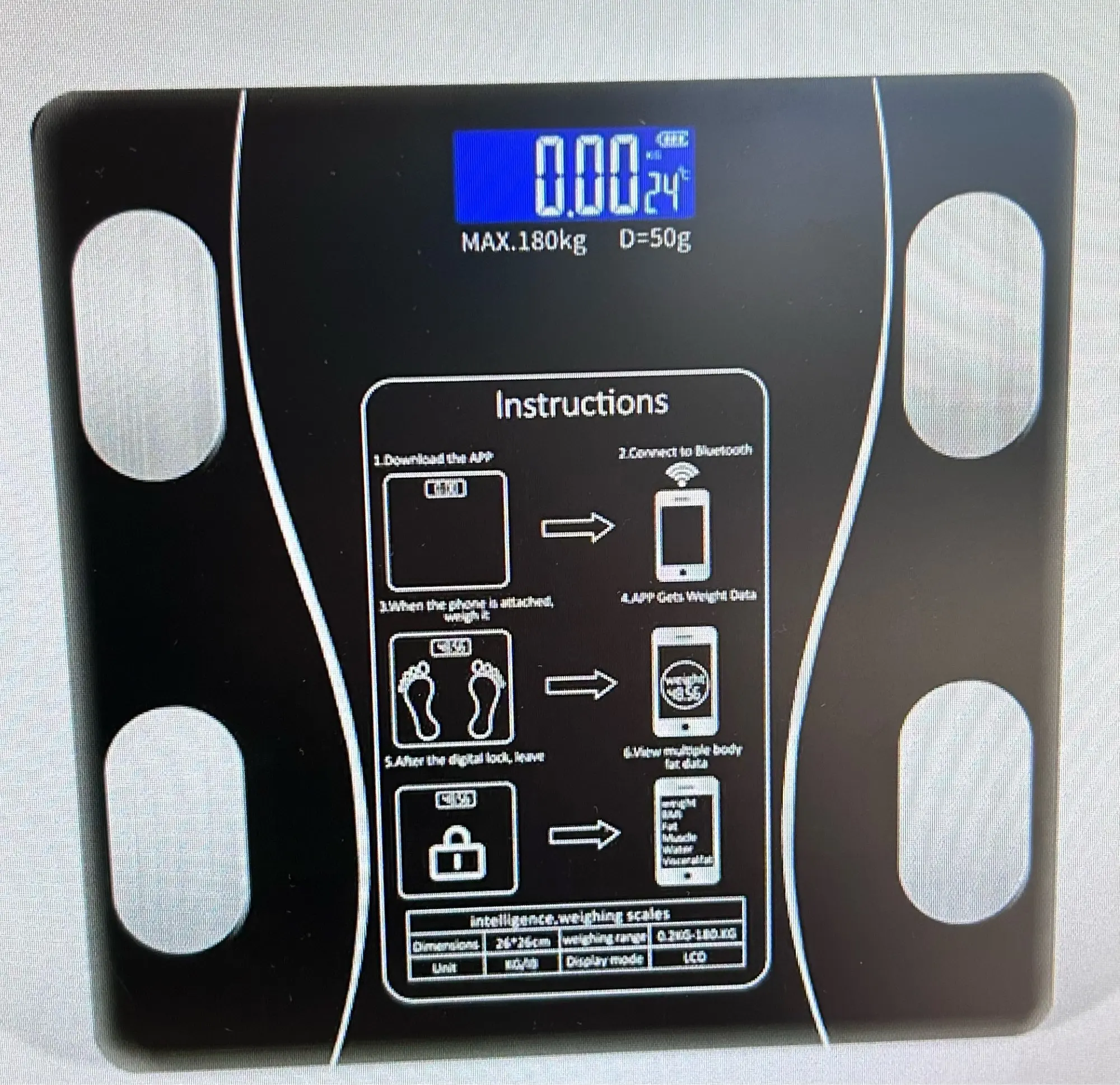 Balança Corporal Bioimpedância Profissional Bluetooth - Neverdie Store photo review