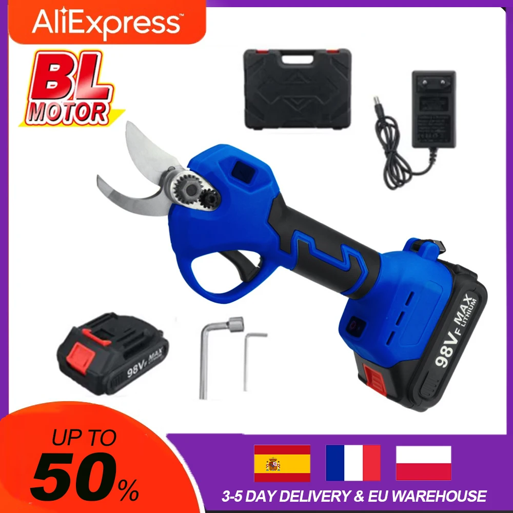 1500W30mmCordlessElectricScissorsPruningShearsTreeGardenPruner