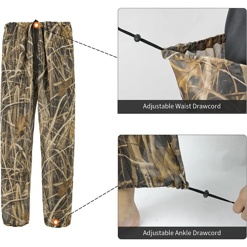 Reed Tactics Camouflage Anti-mosquito Beekeeping Suit Hunting Ghillie Suits Fishing Clothes Camping Disguise Beekeeper Mesh Hood