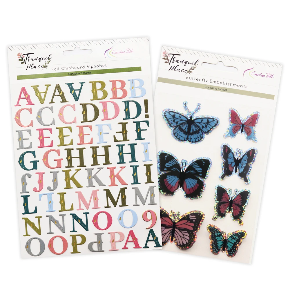 크리에이티브 경로 값 팩 스크랩북 키트 종이 공예 세트, DIY 카드 만들기 시리즈 액세서리 가방 저널 장식 행운의 상자