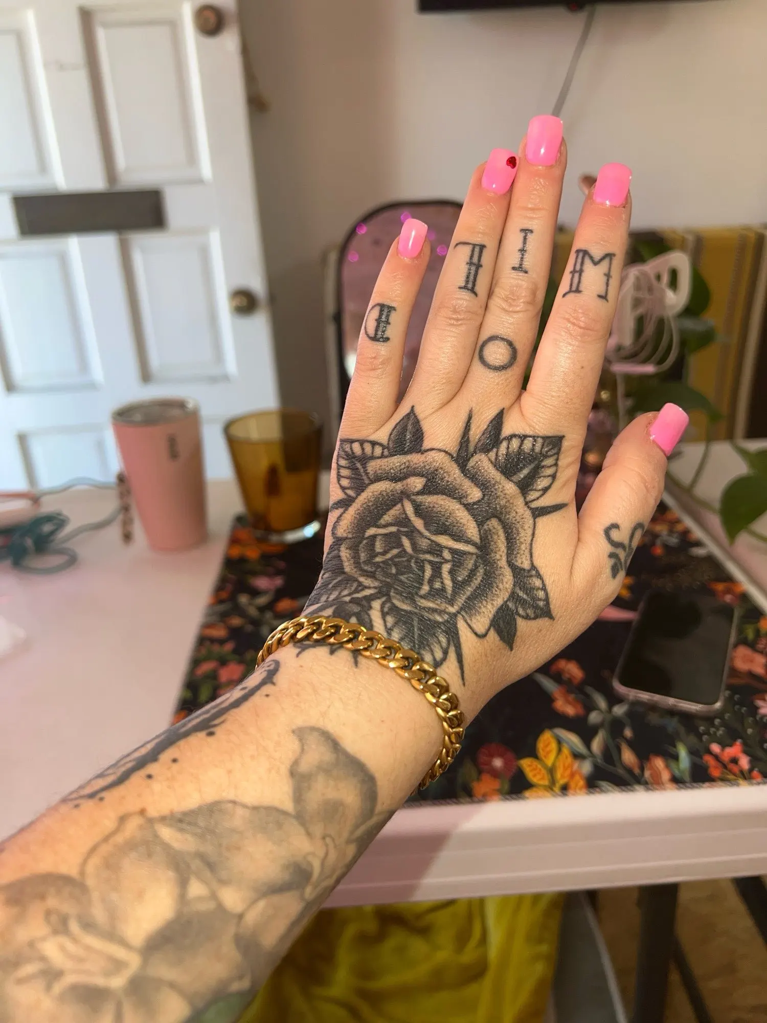 Stainless Steel Gold Cuban Chain