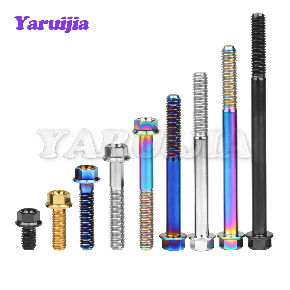 Weiqijie 6 Pezzi Bullone In Tanio M6/M8 X 12/15/20/25/30/35/40mm - Foto 6