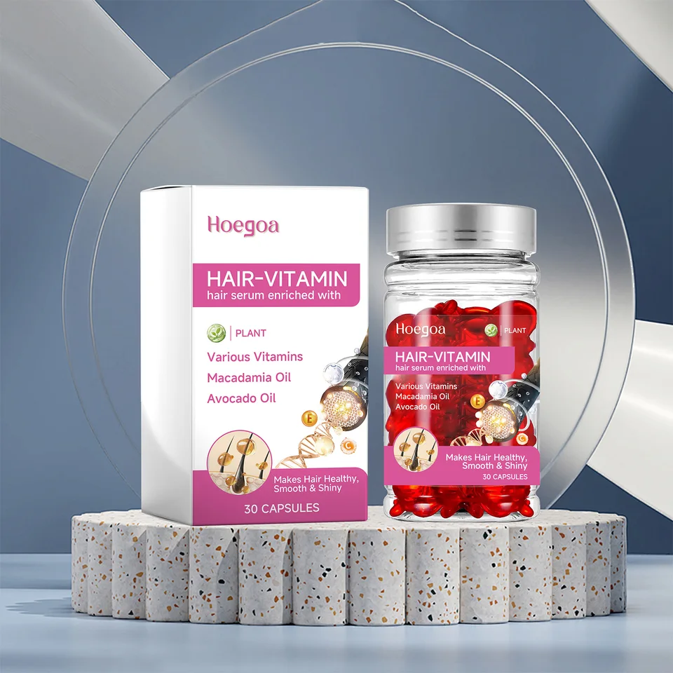 Moisturizing Hair Vitamin Capsules Serum for Smooth Hair